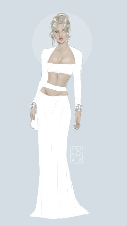 miss emma frost in elsa hosk’s oscars dress 