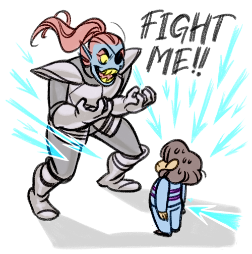 mtt-brand-undertale:Undyne and her inability to pick an opponent of her own caliberBonus: