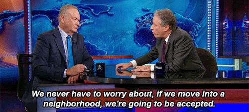 -teesa-:  10.15.14 Jon teaches Bill about white privilege. 