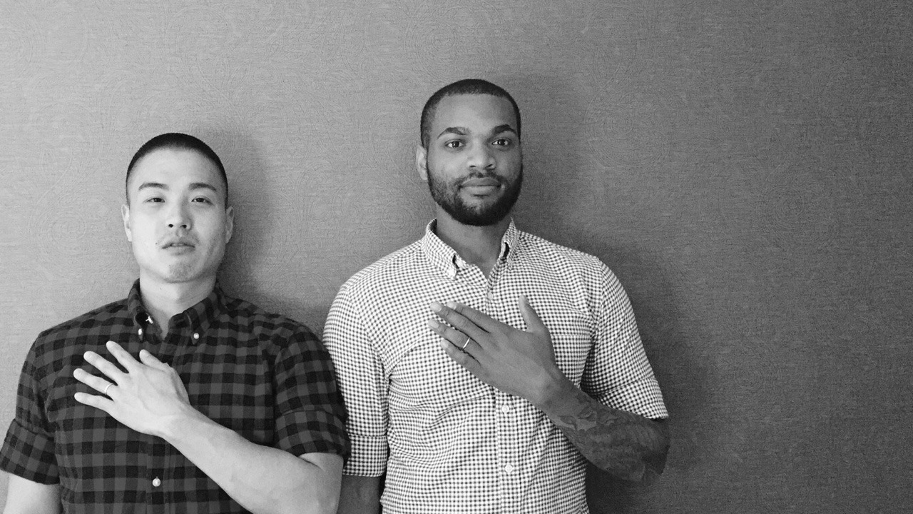 queermenofcolorinlove:  Engaged on June 14, 2015 in the City of Angels. We’re from