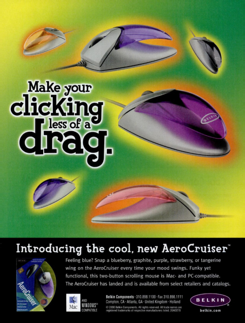 y2kaestheticinstitute:‘AeroCruiser’ mouse (2000)