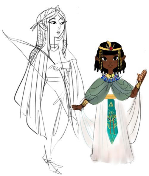 lesueurpeas:i cant stop thinking about ancient egyptian zelda ughtbh i dont know a lot about loz though so you guys can consider this whatever (i will use any excuse to draw non eurocentric princesses/queens) 