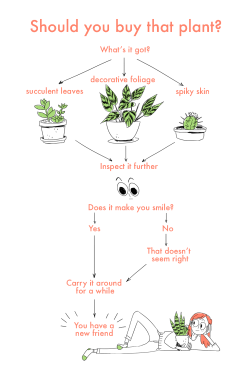 gascanhands:  Here’s a silly flowchart that basically informs every day of my life because I am a filthy plant hoarder 