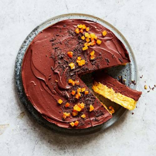 Chocolate orange truffle cake