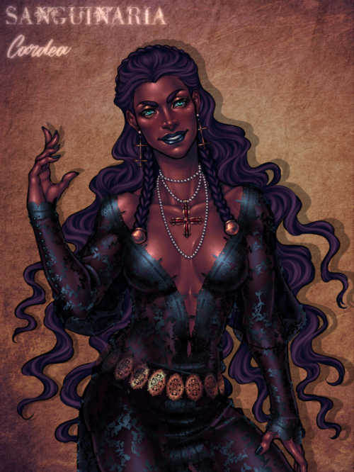 sanguinariavisualnovel:As promised, please welcome back, in full radiant color, our mistress of ench