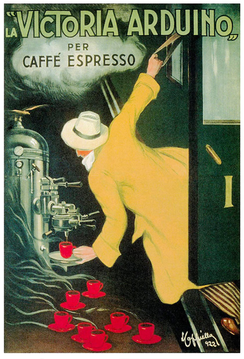 CAPPIELLO, Leonetto. La “Victoria Arduino” per Caffé Espresso, 1922. by Halloween HJB flic.