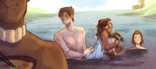 themoonandhersun:crxstalcas:it’s beach day on the Ember Islands, and Zuko has just made the biggest mistake of his life (even though he doesn’t know it yet)   a picture taken right before disaster