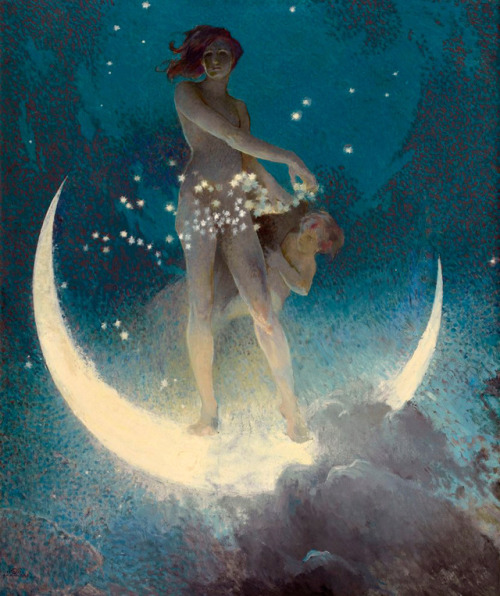 dayintonight:Edwin Howland Blashfield Spring Scattering Stars 1927