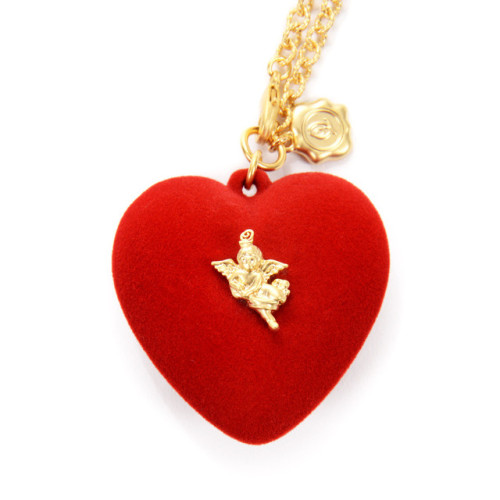 lollipophearts: Q-pot. x Q-pid. Melty Heart Necklaces Source: Red & Pink