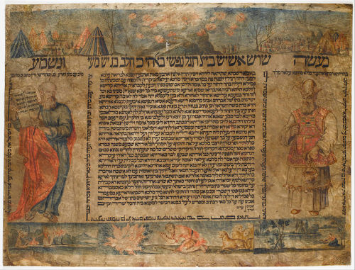 hiddurmitzvah:Ketubah for Shavuot, celebrating the marriage between the Ha-Kadosh Baruch-Hu and the jewish people. Italy