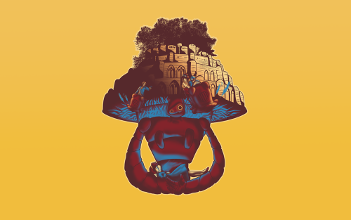 preludetowind: 1280x800 Ghibli Wallpapers from TeePublic / Click on image for source