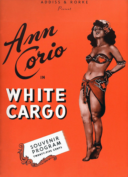 Ann Corio appears on the cover of a souvenir porn pictures