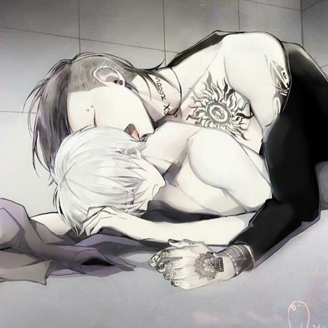 angelesvels:  #kanekiken #utatokyoghoul #kanekixuta #utaxkaneki #tokyoghoulyaoi #yaoicouple