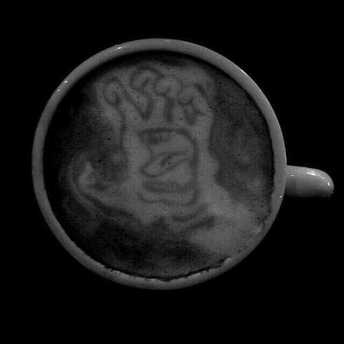 slobbering:Until my first cup of coffee, …talk to the hand.