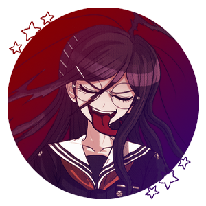 GENOCIDE JACK from DANGANRONPA: ULTRA DESPAIR GIRLS✦ 300x300 circle icons + drawn stars ✦ suggested 