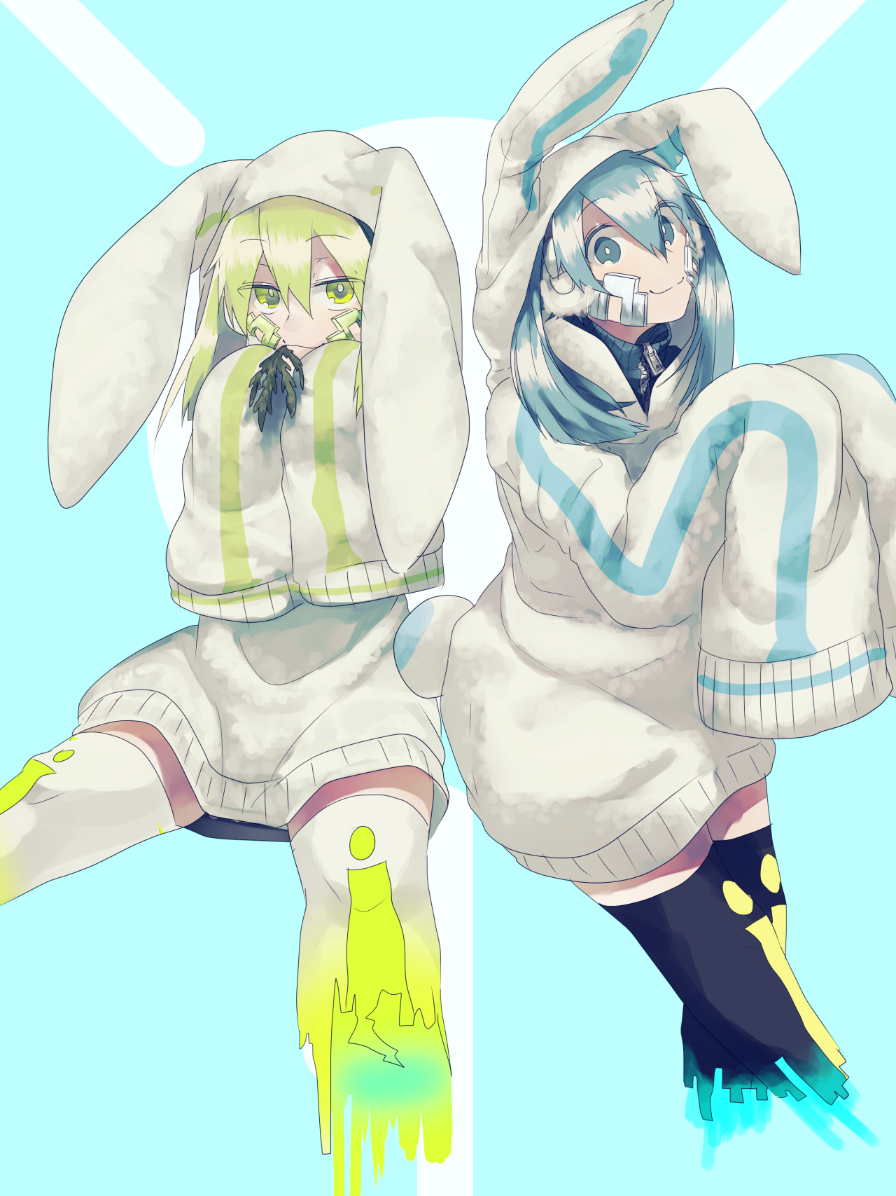 childrenmountain:  ＞ヮ＜※ This a pair is wear original costume. “fuwa moko