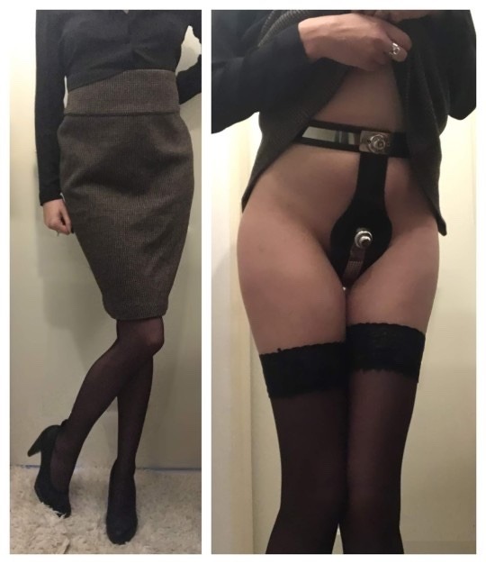 restraineddenial:nuftty:defununct:My head of HR visited me today to model her proposed new method of disciplinary attire for the staff that have  misbehaved. I approved it on the spot!Perfect. Next, we need to work on increasing the expected standards