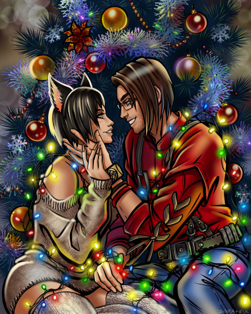 Christmas art for Dawnpath on Twitter :)