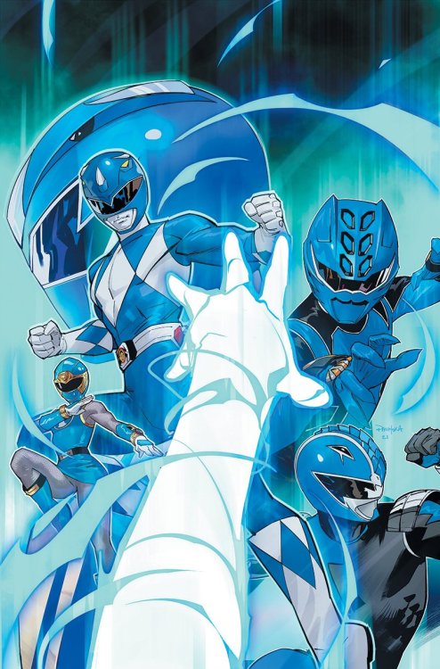 theartofthecover:  Power Rangers Universe #1 - #6 [Textless] (2021 - 2022)[Dafna Pleban (@dafnap​), editor of BOOM! Studios, note on the regular covers:“The only note we ever gave Dan Mora on these was “draw your favorite rangers”, and Dan, per