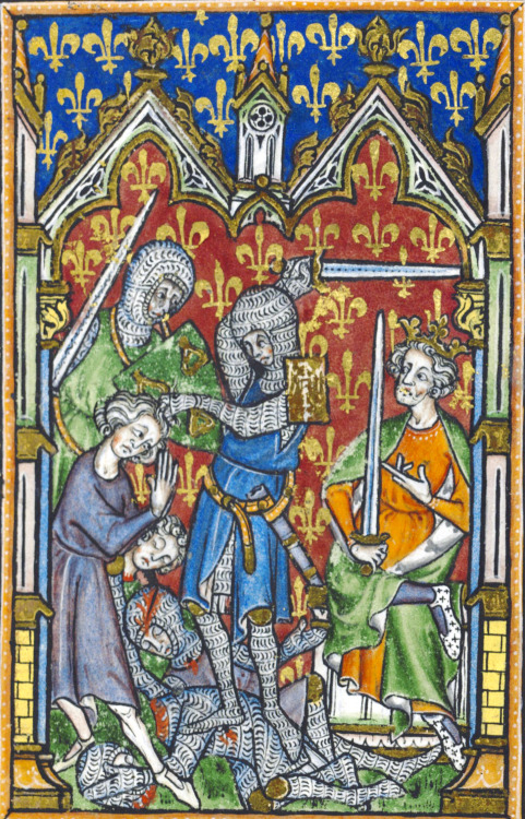 Illuminations from the Peterborough Psalter, 1300-1325 England