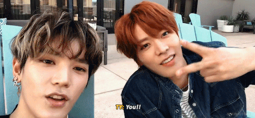 nakamotens:supportive best friend taeyong making sure that yuta gets hyped up ♡