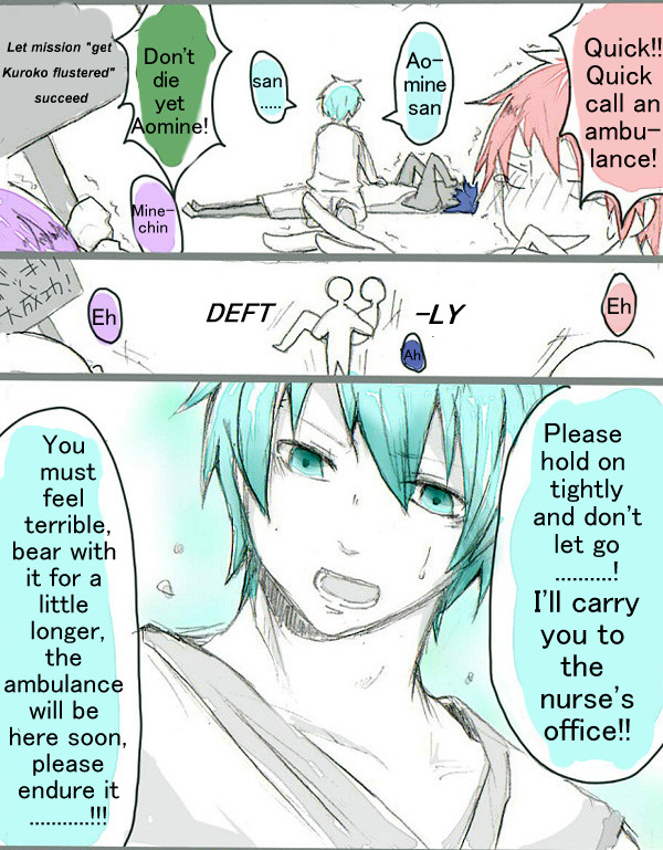 kandalice:  GoM x Kuroko: Aomine’s death Translated and Typesetted by Kandalice