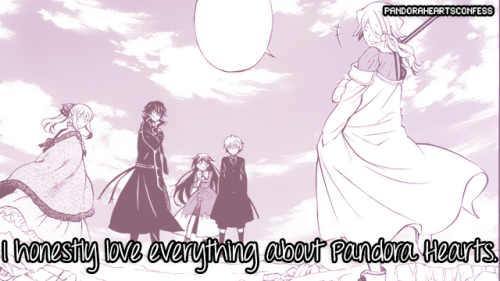 pandoraheartsconfess: I honestly love everything about Pandora Hearts. [The characters are well-ro