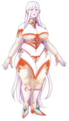 capramoms: My new DnD character, Aurelia. She’s a cleric. This is a wip of her design sheet, this is just her underwear etc. ✨ Ko-fi ✨ Commission info✨  &lt; |D’‘‘‘