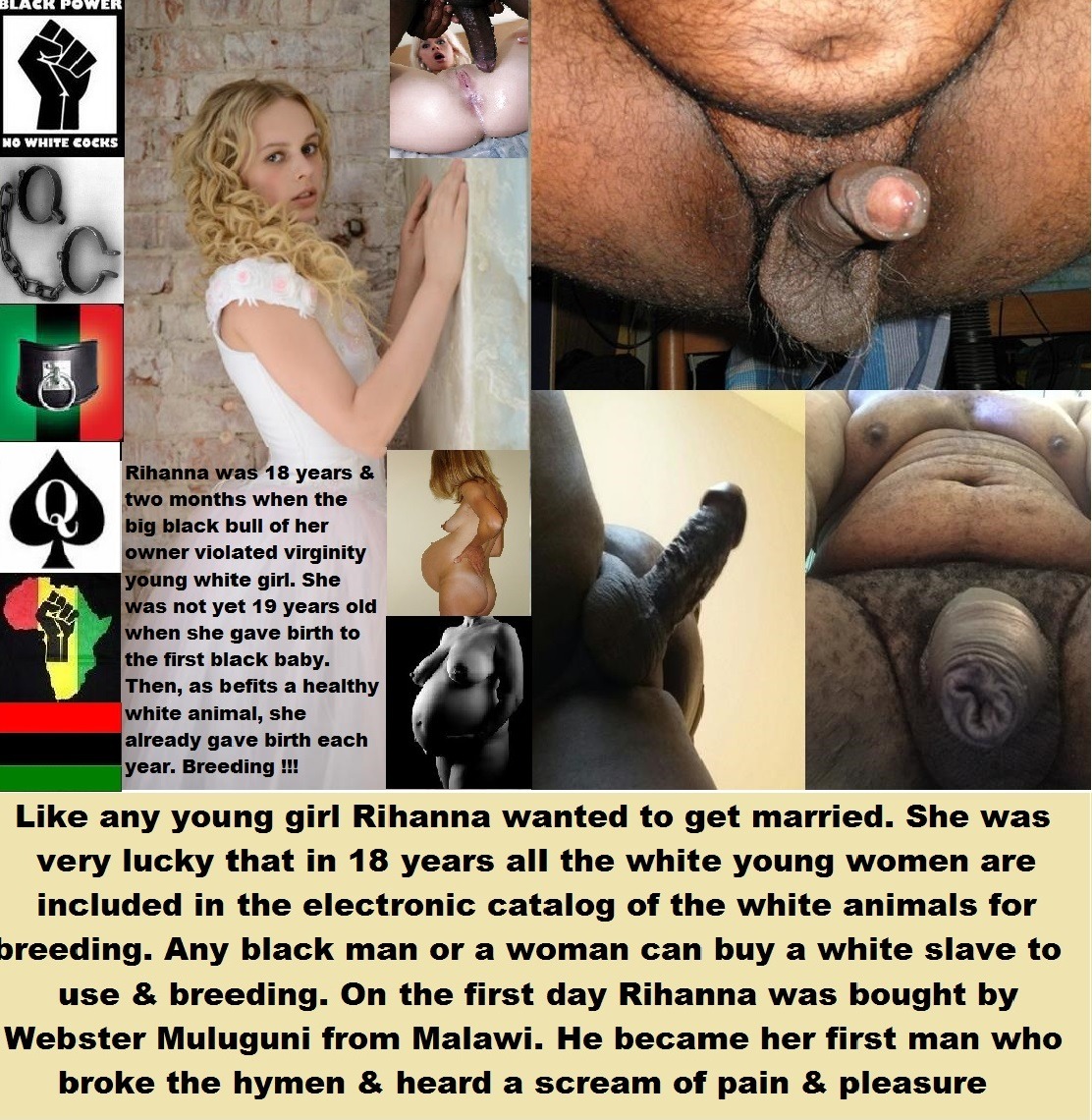 myslaverachelblog:  all-chicks-love-big-black-bull:  New Black World Order is absolute