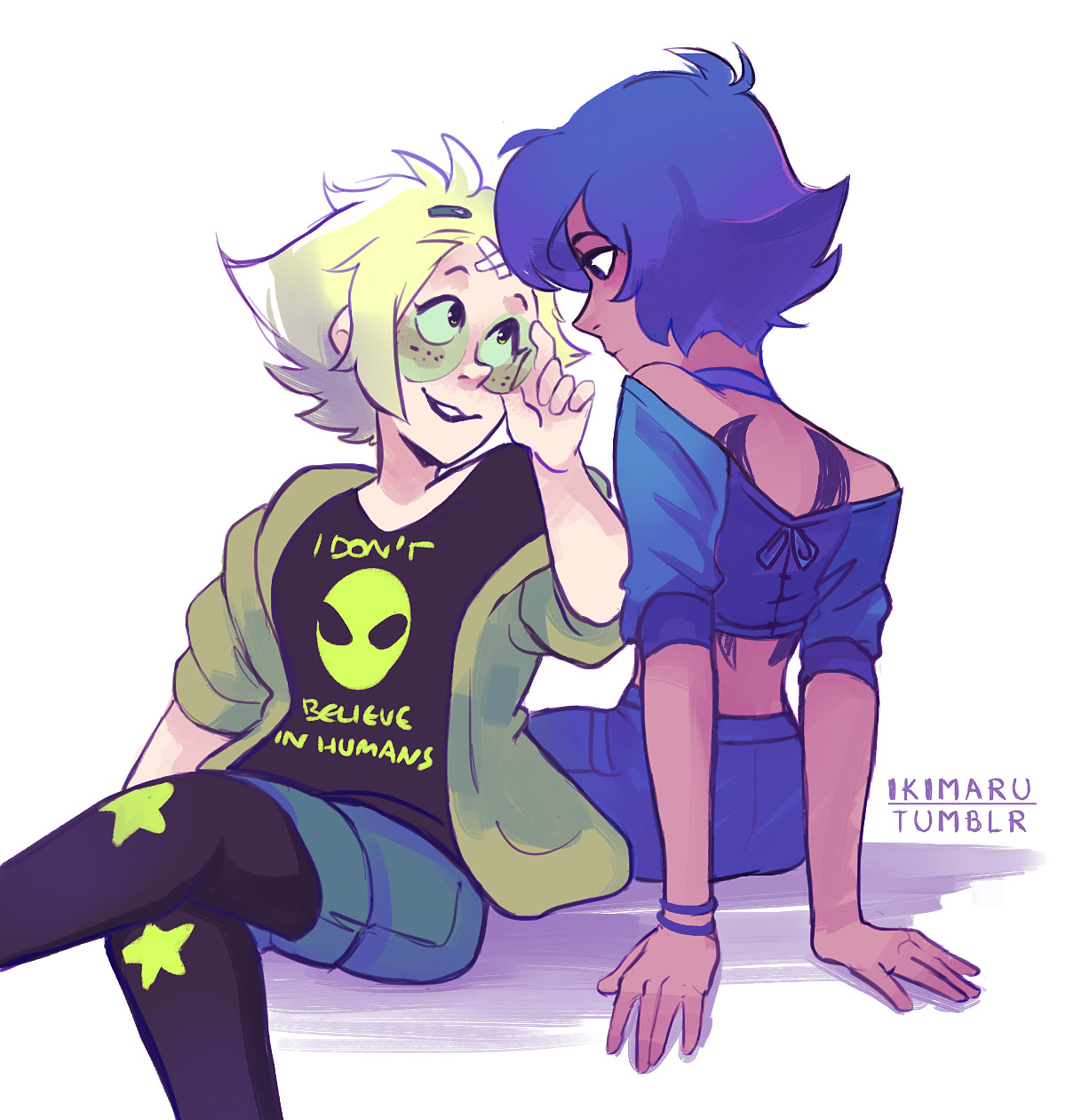 some human lapidot bc I hadn’t drawn that before ohoh 👽💧