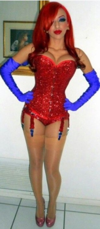 sissy-minded:  soboredwithfakegirls:  It’s the real Jessica Rabbit. She looks even better than