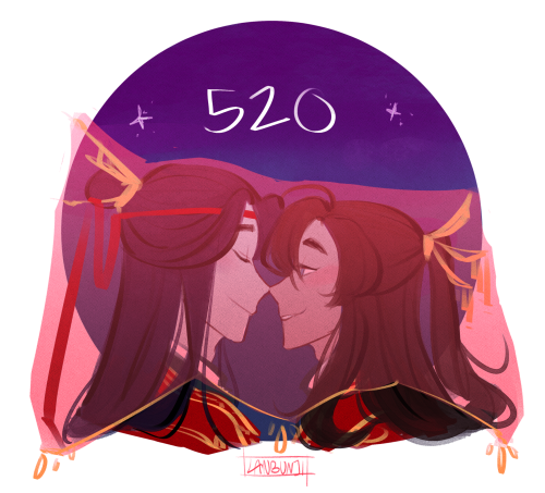 on weibo there’s an event where artists draw wangxian wedding for 520 day, and so