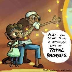 bazzelwaki:  MOAR doublefine BROKEN AGE FANART Me imagining Vella’s relationship with her grandpa growing up 