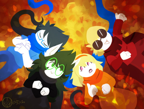 homestuck-betakids: Onward to Day 5: Free Day / Fav AU! You’ve all worked really hard so far, so get a free theme for once! Have fun!If you still want a guideline show us yuor Fav AU, there are so many! As usual the # for the event is  #betakidsweek2,
