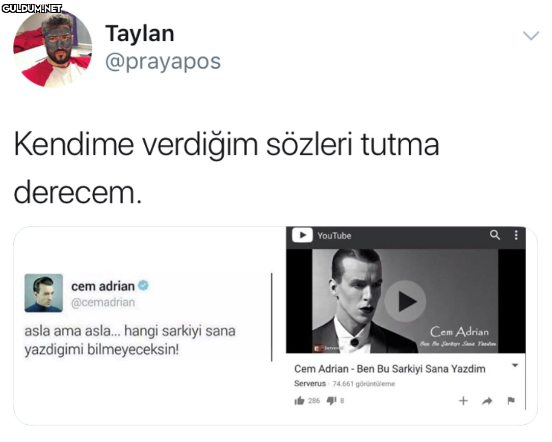 Taylan @prayapos Kendime...