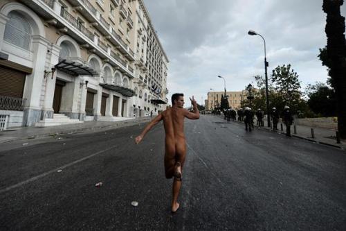 greek protester