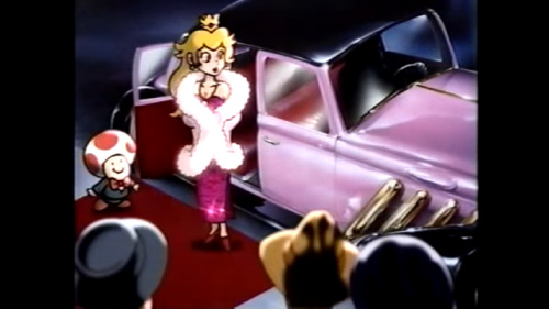 speedyssketchbook: thefreshprinceofjunes: peach looks SO GOOD in this old japanese commercial for super mario all stars i am living Will need to use this dress at some point.  <3 <3 <3 <3