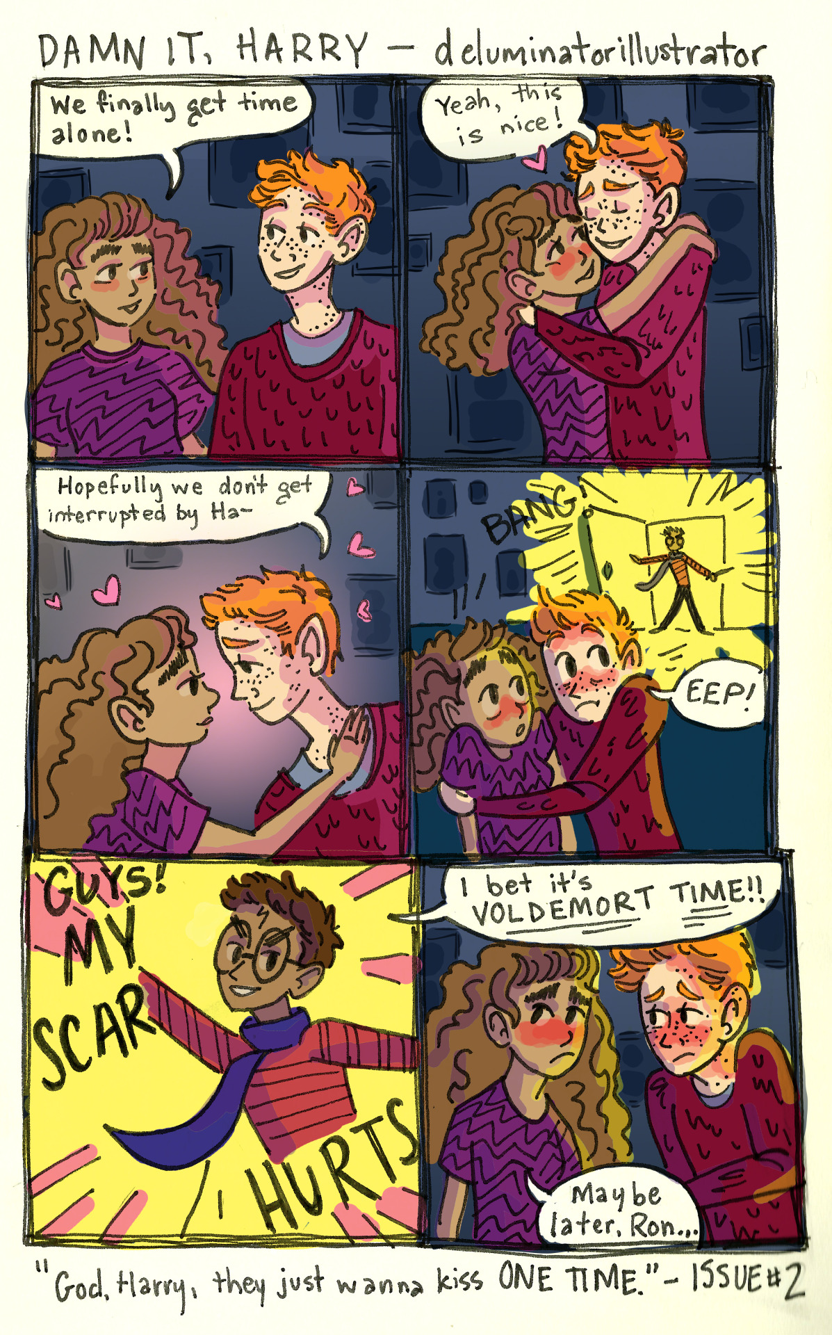 naricssa:  deluminatorillustrator:  Grimmauld Place is NOT a good place to make out.