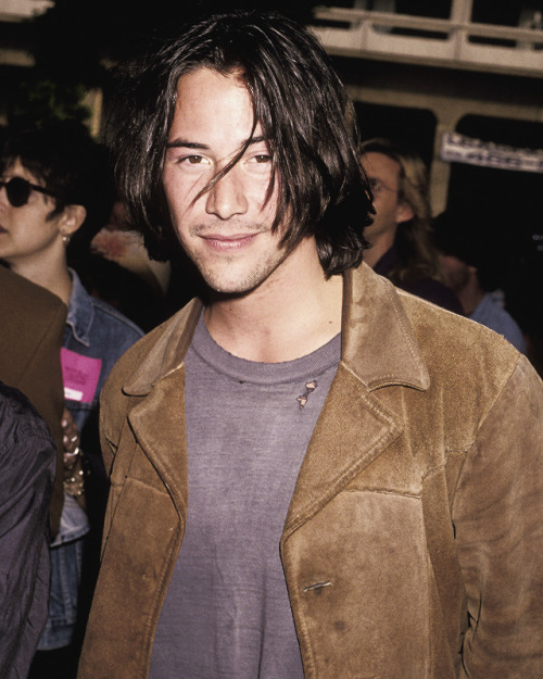 keanureeveslove:Keanu Reeves during ‘Bill & Ted’s Bogus Journey’ Premiere 1991