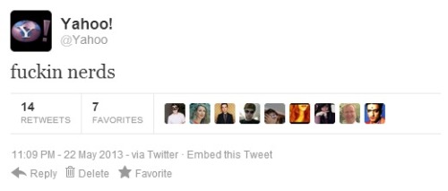 Yahoo is salty dude