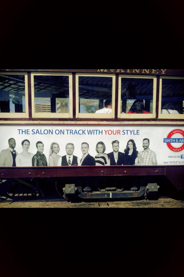 Saw my work on the trolley today. Always fun to stumble across something I&rsquo;ve