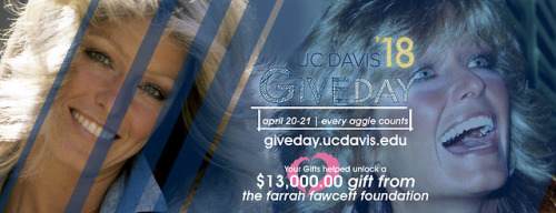  You did it! Your gifts unlocked the gift of $13,000.00 from The Farrah Fawcett Foundation! LINK TO 