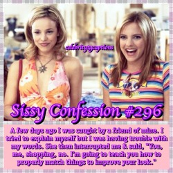 celebritytgcaptions:  Make your sissy confessions!  I&rsquo;d LOVE to have a friend like that.