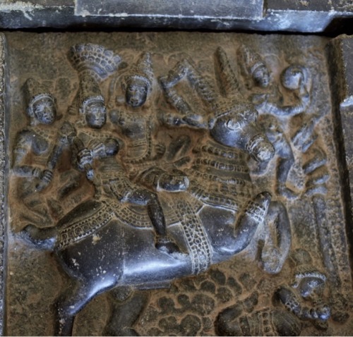 Stone panel with dikpala figures.VarunaIsanaAgniKuveraVayuNrittiIndra