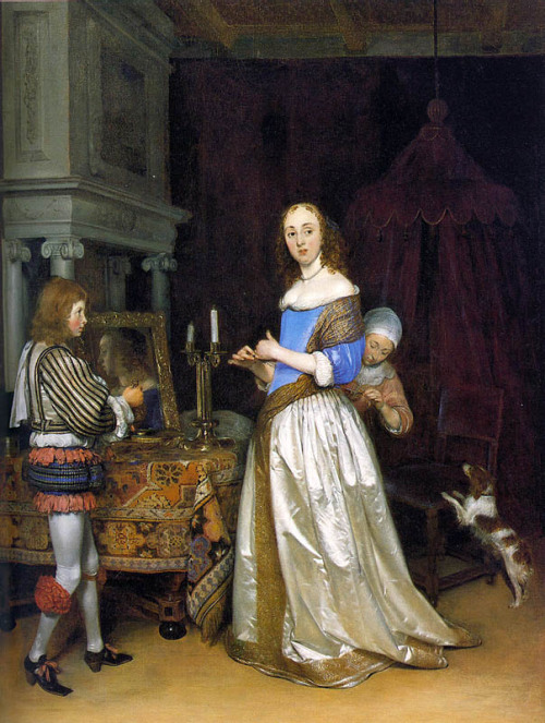 Lady at her Toilette by Gerard ter Borch, 1660