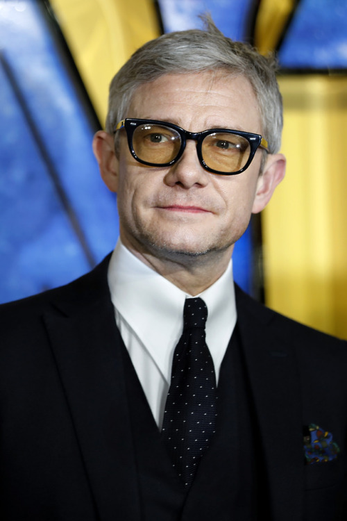 【HQ】Martin Freeman arrives for the European film premiere of Black Panther in London, United Kingdom