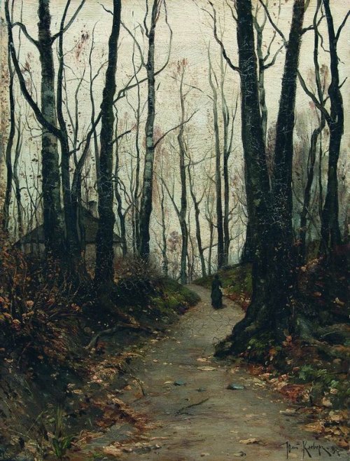 daughterofchaos: Julius Klever, Woman on the Road, 1887