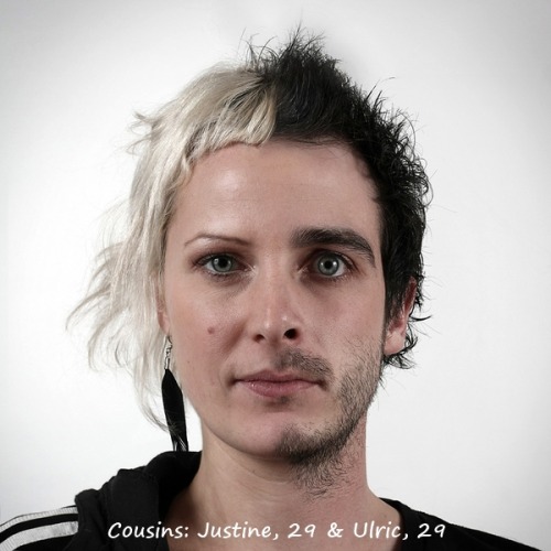 turecepcja:  crossconnectmag:Genetic portraits by Ulric Collette, photographer and graphic designer based in Québec City, Canada. A photographic research exploring the similarities between different members of the same familyPosted to Cross Connect by Mar