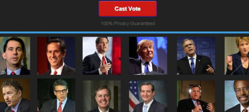The GOP debate tonight is going to be good. Vote for your 2016 presidential candidate by clicking he