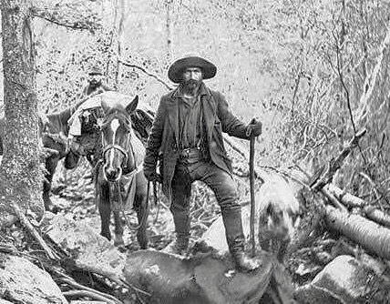 wctruitt:  Klondike Miner on Porcupine Hill, White Pass Trail, 1898